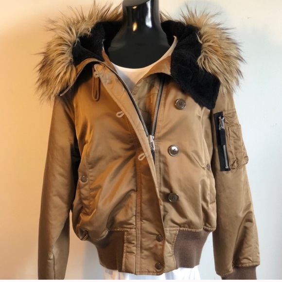 Brown heavy duty bomber style jacket - Picture 2 of 7